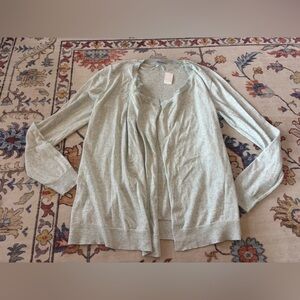 Loft Open Front Loghtweight Cardigan Womens Size Large NWT
